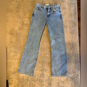 MNG Light Blue Straight Leg Jeans